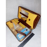 Несессер дорожный Станок Астра 501 бабочка Чехословакия помазок СССР набор для бритья