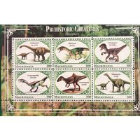 Мавритания 2018. Динозавры. Малый лист