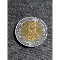 Эквадор 100 сукре 1997 70 лет Центробанку