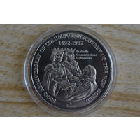 Теркс и Кайкос 5 крон 1991 (500 лет открытию Америки)