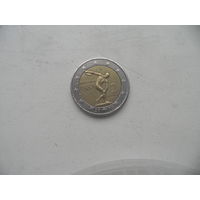 2 евро летняя Олимпиада 2004 г.в Греции.(01).С рубля.