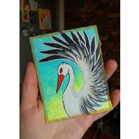 Картина-магнит с Бусликами. Холст