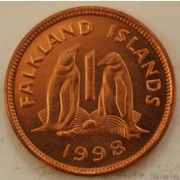 Фолклендские острова 1 пенни 1998 год, UNC