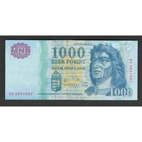Венгрия 1000 форинтов 2006 года. Без голографической фольги. Тип Р-195bx. Состояние aUNC
