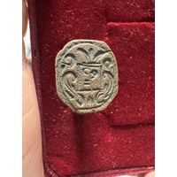 Кольцо старинное с гербом