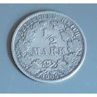 1/2 марки 1905 J Германия