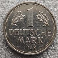 Германия 1 марка  1988 г.  "J"