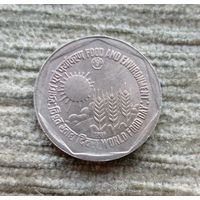 Werty71 Индия 1 рупия 1989 ФАО - Еда и окружающая среда Блеск