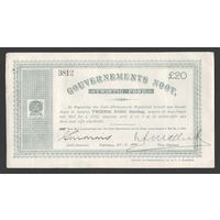 ЮАР 20 фунтов 1909 года. Тип Р-57. Состояние XF+/aUNC