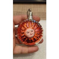 Игрушка елочная Солнце с лицом