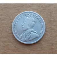 Британский Кипр, 9 пиастров 1921 г., серебро 0.925, Георг V (1910-1936)