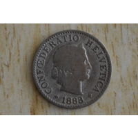 Швейцария 5 раппенов 1883 с 1 руб