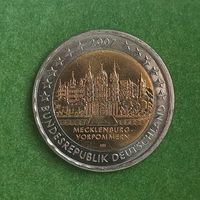 Германия 2 евро 2007 (F) "Федеральные земли: Передняя Померания". UNC