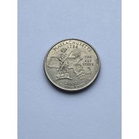 25 центов 2000 г. Массачусетс, США