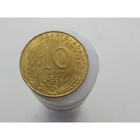 10 сантимов Франция 1994года  лот 44