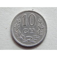 Люксембург 10 сантимов 1924г.