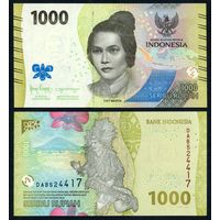 Индонезия 1000 рупий 2022 г. (P-W162, UNC) Индонезия 1 000 рупий 2022 г.