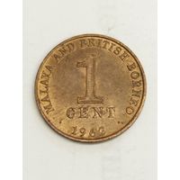 Малайя и Британское Баннер 1 цент 1962