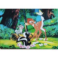 Открытка "Бэмби" мультфильм, Дисней чистая