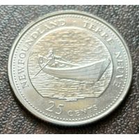 Канада 25 центов, 1992 Ньюфаундленд и Лабрадор    ( 1-6-8 )