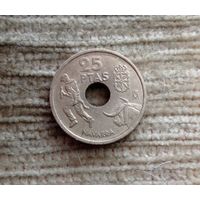Werty71 Испания 25 песет 1999  Наварра Коррида Редкая