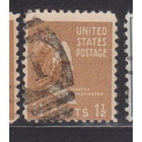 Марта Вашингтон  Известные  Люди Личности США 1938 год лот 11 С ИНТЕРЕСНЫМ ГАШЕНИЕМ