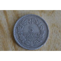 Франция 5 франков 1945