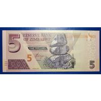 Зимбабве 5 долларов 2019 P-W102