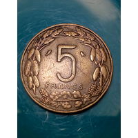 5 франков Камерун 1961 год.