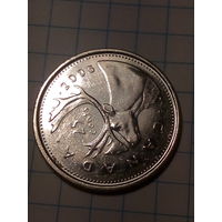 25 центов Канада 2005 год