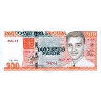 Куба 200 песо образца 2024 года UNC p130 2024(2) серия HHA-33