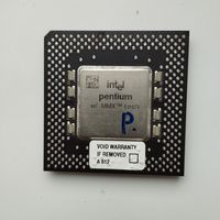 Ретро процессор INTEL PENTIUM MMX FV803233 SL27S.