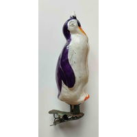 Елочная игрушка СССР. Пингвин на прищепке. (Каталог)