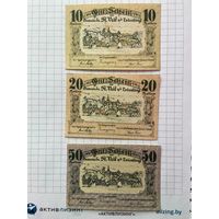 Австрия нотгельд 10-20-50 Трайстинг - 1201