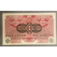 Банкнота 1 крона 1916 год. Австро-Венгрия. НЕ БЫЛА В ОБОРОТЕ