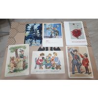 Открытки СССР. Сборный лот. ВСЁ ОДНИМ ЛОТОМ.