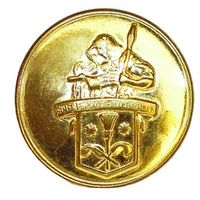 Германия. Пуговица с мундира трубочиста. Белый реверс. 24 мм