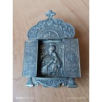 Складень "Мадонна с младенцем".  8х12см.