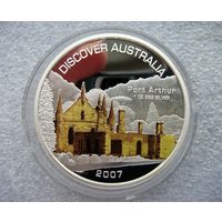 1 доллар 2007. Австралия. Порт Артур. Серия "Откройте для себя Австралию". Серебро 999