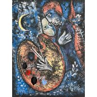 Панно акрил на картоне