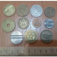 Старт 50 коп./шт. 11 жетонов.