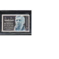 США-1965, (Мих.886),  **   , Личности, Корабль (одиночка)