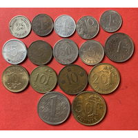 Финляндия 16 разных монет