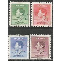 Папуа. Король Георг VI. 1937г. Mi#103-06. Серия.