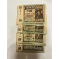 5000 марок 1922г. Берлин- дилерский лот - 50 штук