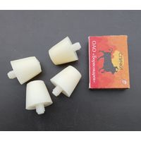 СССР: ножки для радио, радиолы, телевизора (общая длина 3,1 см, пластик). Комплект.