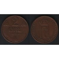 Норвегия km371 2 эре 1950 год (nf01 ТОРГ