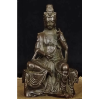 Статуэтка Богиня Гуаньинь Медный сплав