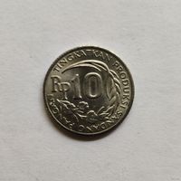 Индонезия 10 рупий 1971 г.