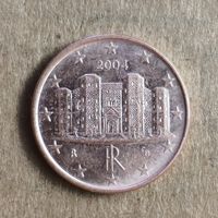 Италия 1 евроцент, 2004 г., KM# 210